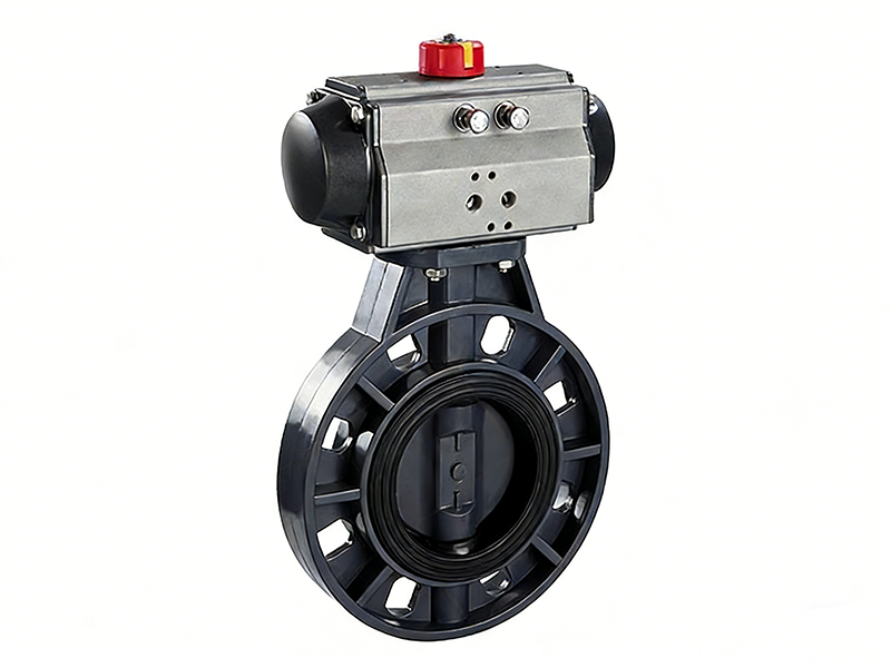 Pneumatic UPVC Butterfly Valve D671X