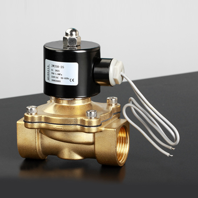 2W22 Series Brass Zero Pressure Initiated Solenoid Valve