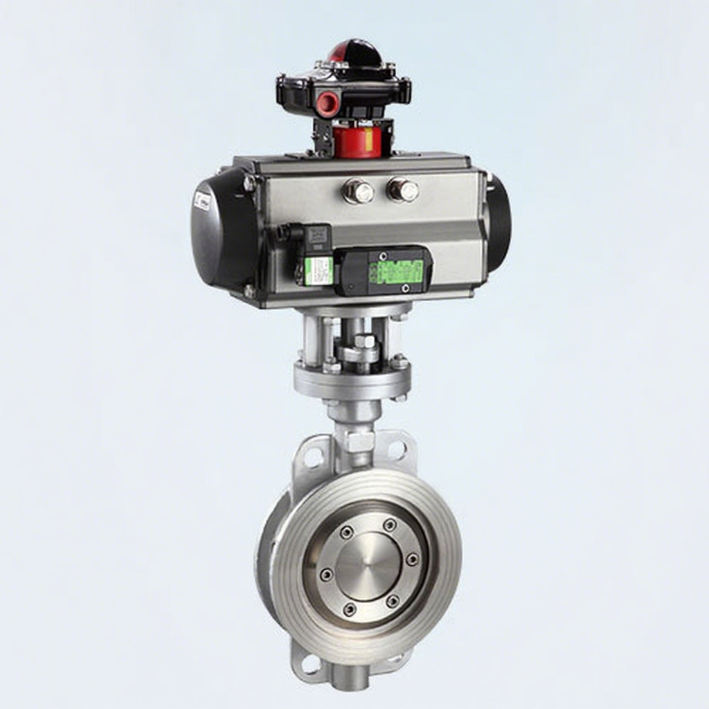 Pneumatic Rigid Sealing Flange Butterfly Valve D643H