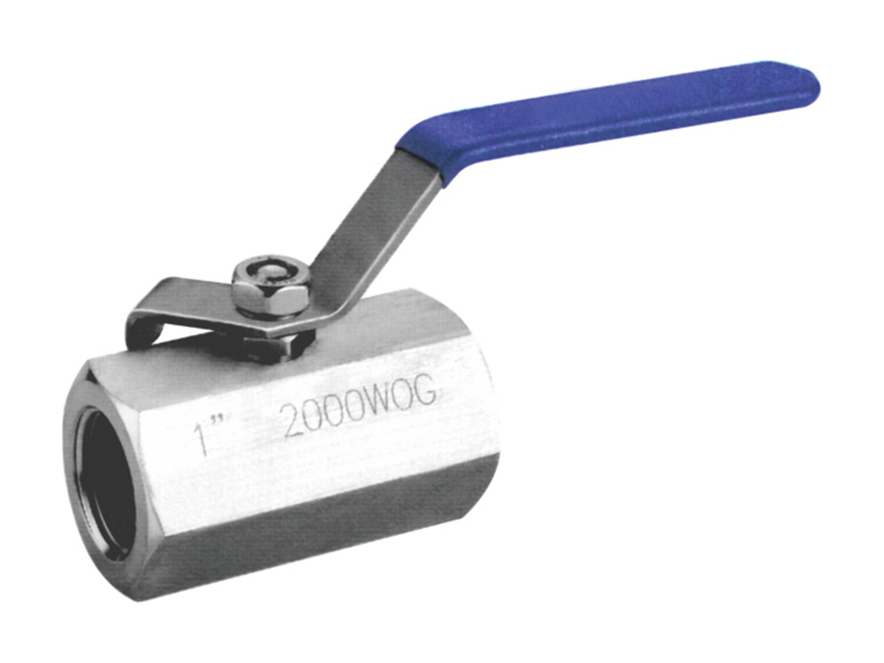 One-piece Stainless Steel Hexagonal Threaded WOG2000 Ball Valve
