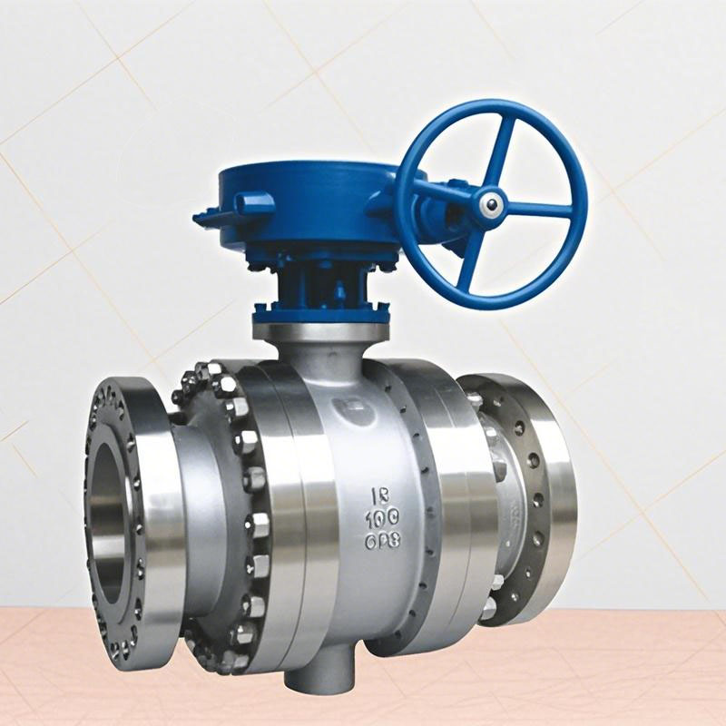 Stainless Steel Worm Gear Fixed Ball Valve Q347F